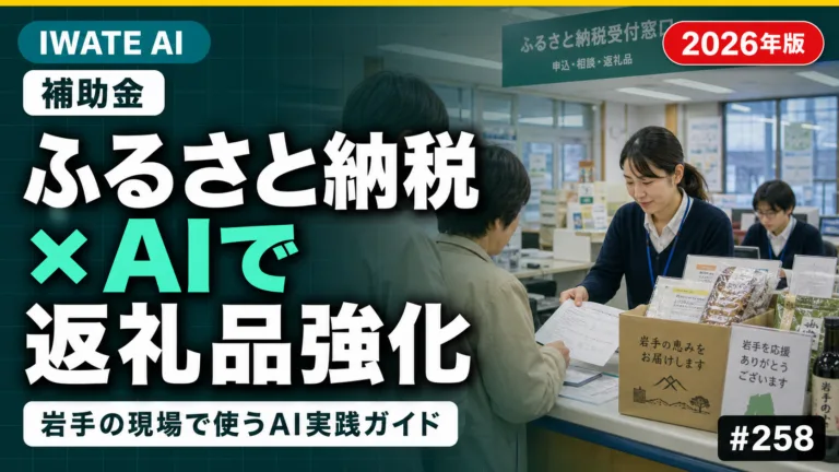 岩手のふるさと納税×AI活用ガイド｜返礼品ページ・多言語・問い合わせ対応を効率化【2026】