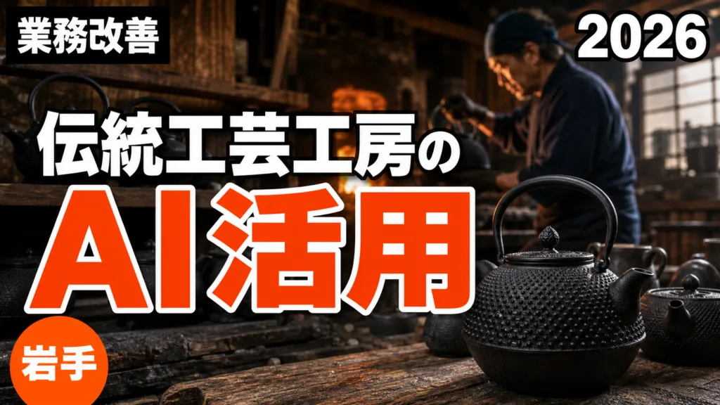【2026年最新】岩手の伝統工芸工房・メーカーのAI活用ガイド｜海外問い合わせ・商品登録・職人の技術記録を効率化