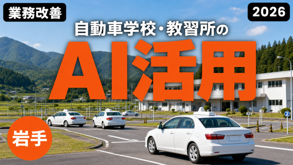 【2026年最新】岩手の自動車学校・教習所のAI活用ガイド｜入校案内・学科補足資料・高齢者講習案内を効率化