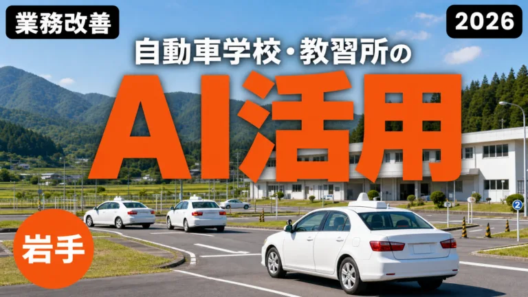 【2026年最新】岩手の自動車学校・教習所のAI活用ガイド｜入校案内・学科補足資料・高齢者講習案内を効率化