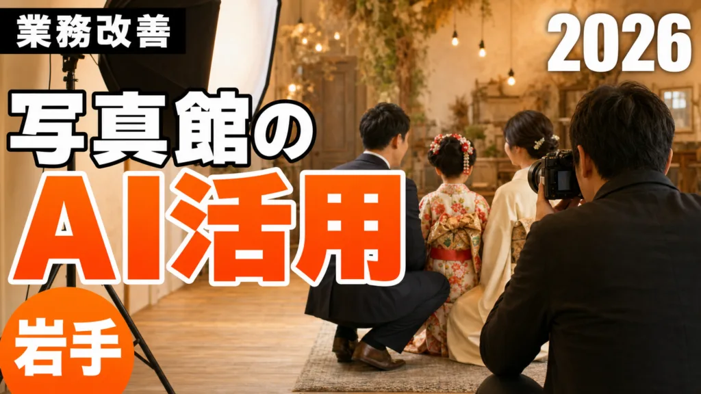 【2026年最新】岩手の写真館・フォトスタジオのAI活用ガイド｜予約問い合わせ・口コミ返信・繁忙期の段取りを効率化