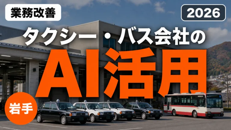 【2026年最新】岩手のタクシー・バス会社のAI活用ガイド｜運行日報・乗務員教育・多言語案内を効率化