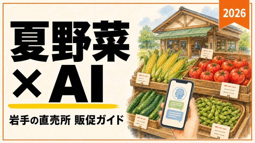 岩手の直売所×AI｜夏野菜のPOP・SNS告知・売れ筋分析【2026年8月】