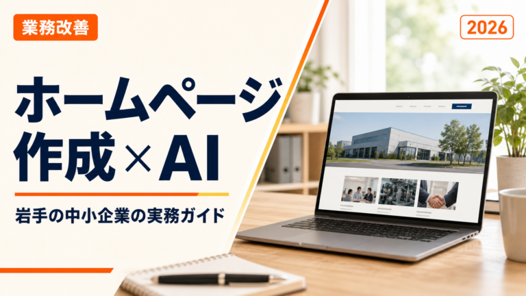 岩手の中小企業のホームページ作成×AI