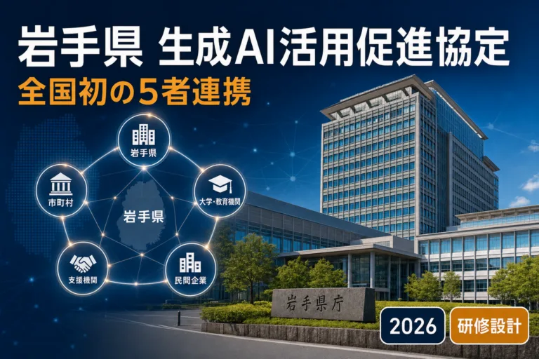 岩手県のAI活用促進5者協定2026｜北いわて研修と中小企業支援を解説