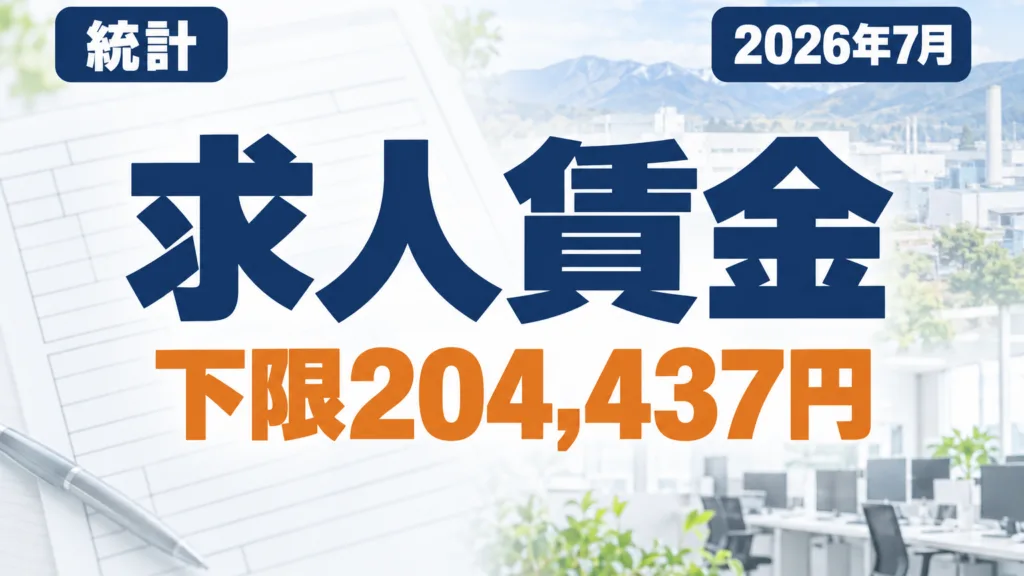 岩手の職業別求人賃金2026｜求人下限204,437円・希望210,396円