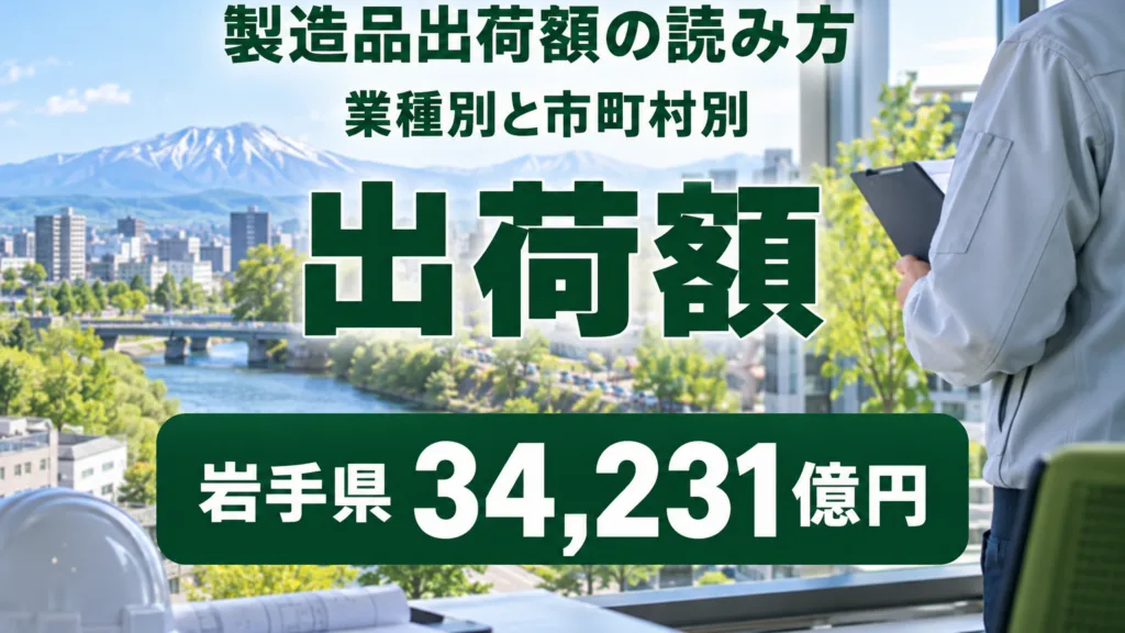 岩手の製造品出荷額3兆4,231億円｜市町村別と業種別の読み方