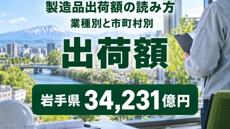 岩手の製造品出荷額3兆4,231億円｜市町村別と業種別の読み方