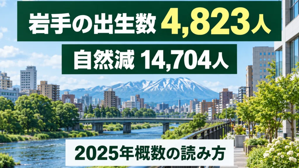 岩手の出生数4,823人｜自然減14,704人の読み方