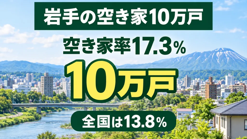 岩手の空き家10万戸｜空き家率17.3％の読み方