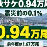 岩手の秋サケ回帰予報0.94万尾｜震災前0.1%の読み方