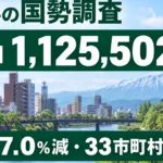 岩手の国勢調査2025｜人口1,125,502人・7.0％減の読み方