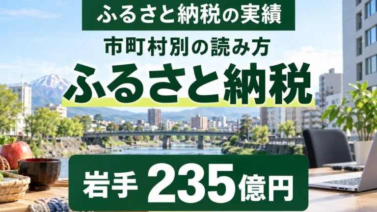 岩手のふるさと納税235億円｜市町村別と調達費の読み方